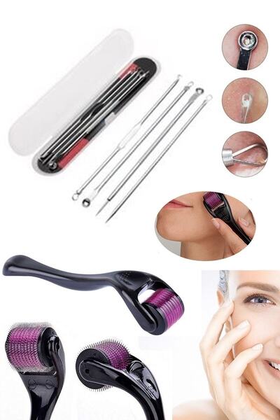 Genel Markalar Kutulu Paslanmaz Çelik Komedon Aleti + Dermaroller 0,5 Mm 540 ...