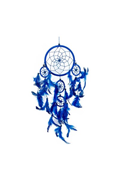 Dream Catcher Düş Kapanı, 12 Cm, Mavi Rüya Kapanı