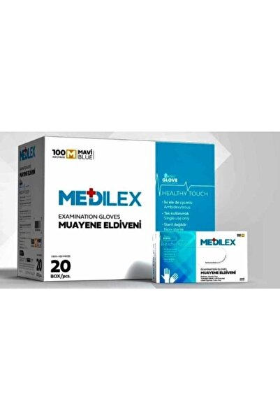 REFLEX GLOVE قفازات فحص ريفليكس ميديلكس الحجم: M متوسط 1 علبة 20 علبة