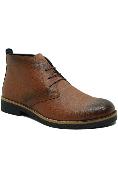 Genel Markalar Erkek Taba Rengi Deri Bağcıklı Bot E299