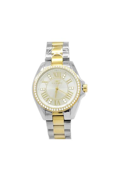 Tesbihane Gold-silver Color Steel Cord Women's Wristwatch Th-f51336a-d