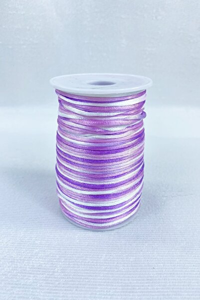 Hobigram 5 μέτρα Κορδέλα Σατέν Σχοινί Κολιέ Βραχιόλι Σχοινί Μωβ Λιλά Αποχρώσεις Χρώμα 5 μέτρα – Σχοινί Πλεξίματος –