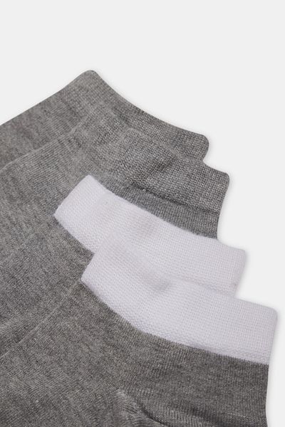 Dagi Graue zweiteilige Booties-Socken für Herren