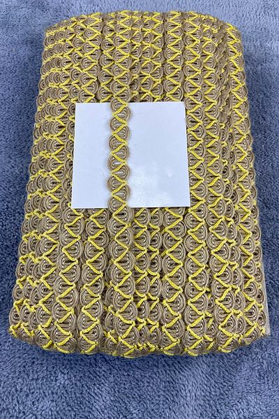 Hobigram Wicker Water Stone Ram Horn Yellow Striped Decorative Strip – Decorative Strip, Stylish Design – Decorative Strip