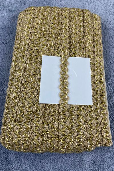 Hobigram Wicker Water Stone Ram Horn Gold Glitter Striped Decorative Ribbon – Decorative Ribbon, Stylish Design – Decor