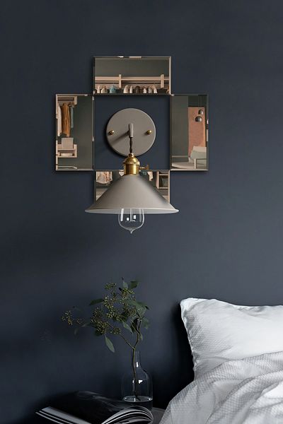 Decorita Sconce Mirror| Bronze Mirror| Set of 4| 12.5cm X 25cm