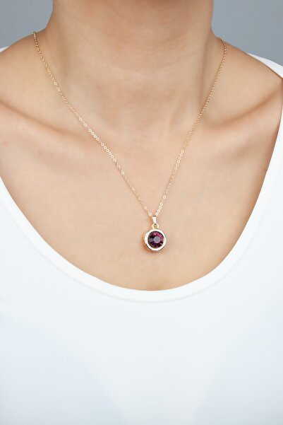 Liveyn Design قلادة من الكريستال بلون العنبر