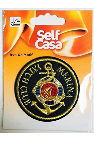 Self Casa أرما منسوجة قابلة للالتصاق بالحديد - رقعة - رقعة مارينا ياتش كلوب حديد على الزخارف