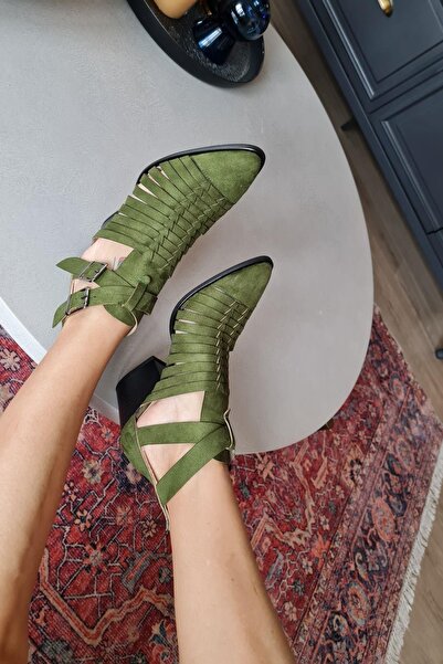 Topukla Footwear 019 1007 Topukla Kadın Süet Yazlık Bot