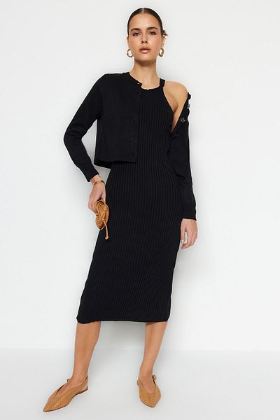 Trendyol Collection Dress - Black - Bodycon