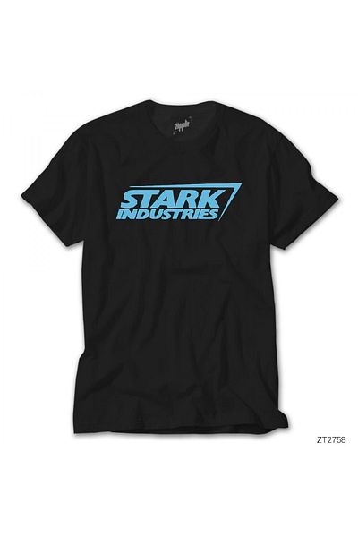Z zepplin Черна тениска Stark Industries