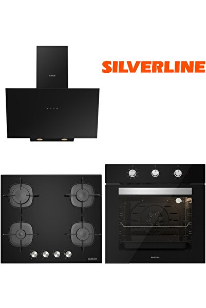 Silverline 3'lü Ankastre Set (bo6503b01-3481 Siyah-cs5623b01)