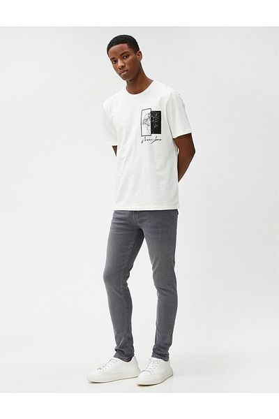 Koton Basic Gabardine Trousers Buttoned Pocket Cotton