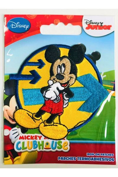 Disney Mickey Mouse معطف منسوج من الحديد - رقعة - رقعة ميكي ماوس 5 (المنتج الأصلي المرخص)