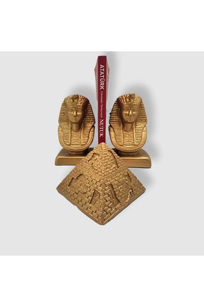 By Damla Collection Suport de carte din Egiptul Antic + Cadou cu piramidă din Egipt