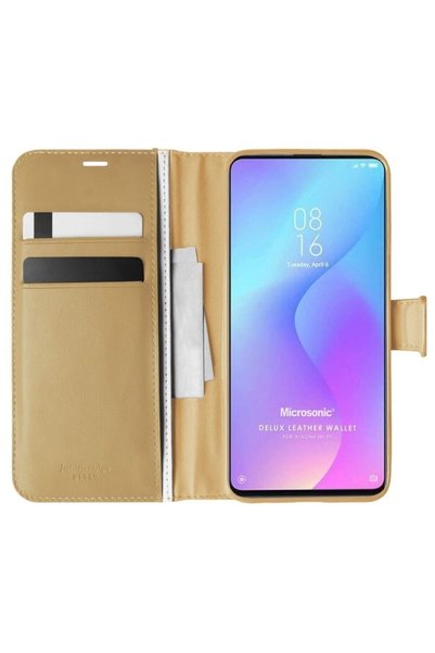 piblue غطاء حماية Xiaomi Mi 9t بغطاء حامل ذهبي اللون محمي