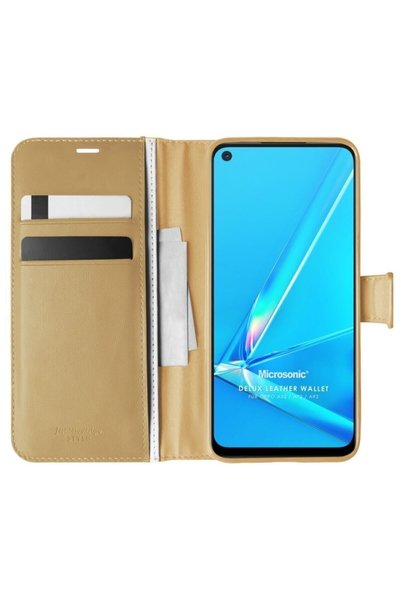 piblue Oppo A92 Case with Stand Cover Protected Gold
