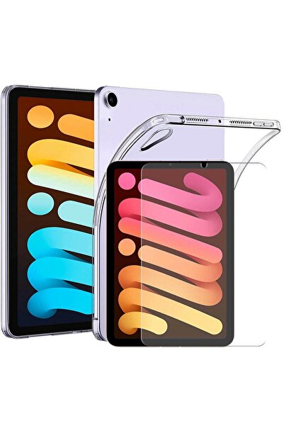 piblue Apple Ipad Mini 7 2024 /mini 6.nesil 2021 8.3 Inç Şeffaf Silikon Kılıf...