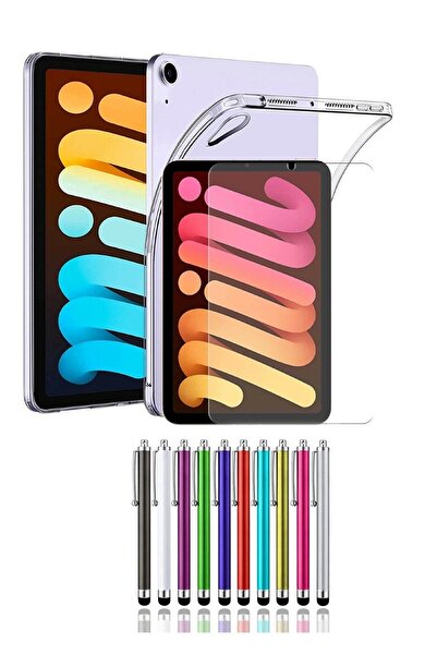 piblue Apple Ipad Mini 7 2024 /mini 6.nesil 2021 8.3 Inç Şeffaf Silikon Kılıf...
