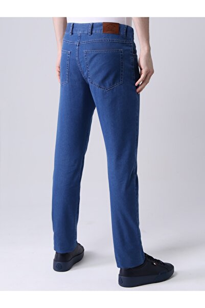 PAUL&SHARK Men's High Waist Slim Casual Blue Pants 21414204-014