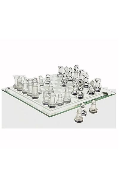 SERA Glass Chess Set 30 X 30 Cm Glass Chess