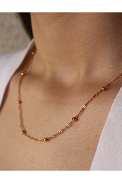 Owentis سلسلة كعب ذهبي ليبر 60 سم - لا تشويه -