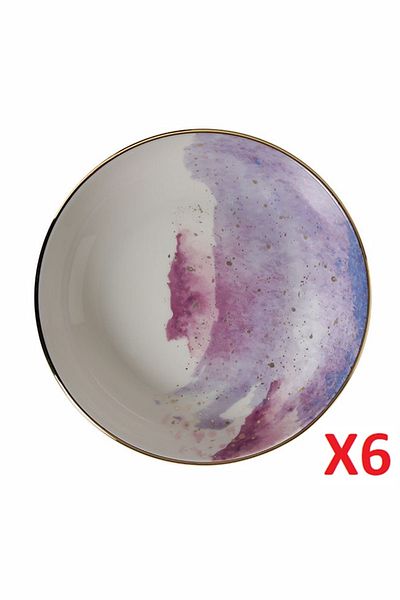 Porland Cosmos Pattern Bowl 17cm 415cc 6-pack 04alm003447