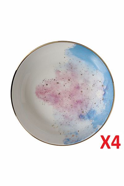 Porland Cosmos Pattern Bowl 17cm 415cc 4-pack 04alm003443