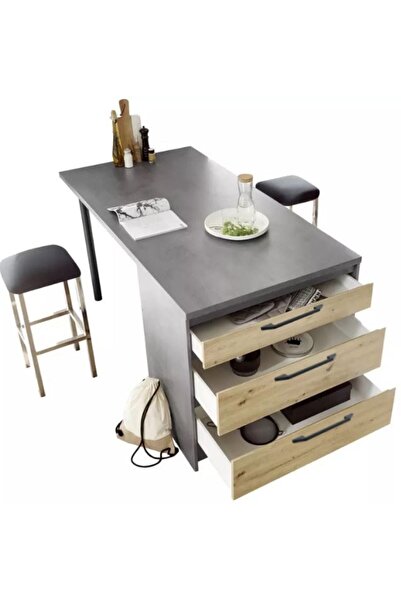 Reggio Atelier Kitchen Mutfak Ada - Mutfak Masası Çekmeceli Masa Mutfak