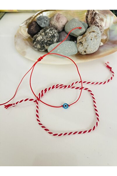 Ben Aleina Marteniçka Şans Bilekliği Kırmızı Bileklik 2 Li Set