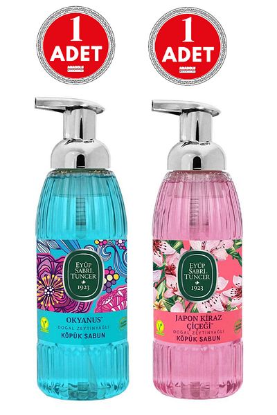 Eyüp Sabri Tuncer Ceylin Ocean Foam Soap 500 ml Olive Oil Japanese Cherry Blossom Foam Soap 500ml