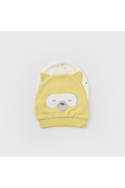 Biorganic قبعة أطفال بيبي راكون مكونة من قطعتين 72198