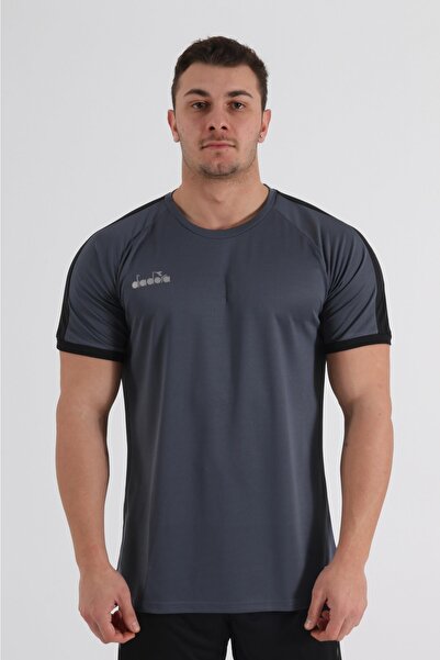Diadora Mundial 21 Antrenman T-shirt Antrasit-siyah