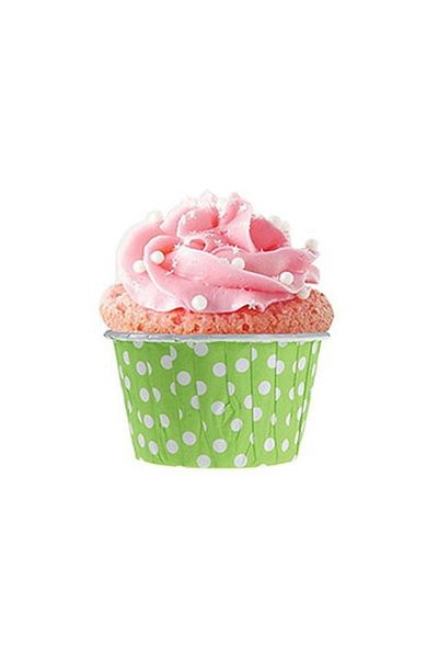 Dolphin Green Polka Dot Muffin Cake - 50 V Capsules