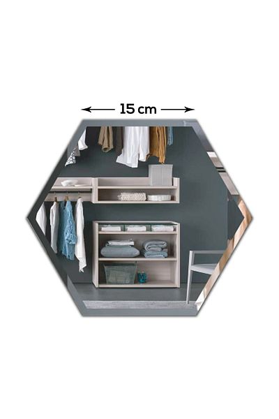 Decorita Sconce Mirror| Flat Mirror| Hexagonal Mirror| Set of 6
