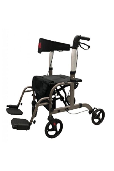 POYLİN Lüx Tekerlekli Yürüteç Rollatör Walker Pedallı Çift Kullanımlı Oturaklı Yürüteç Fizik Dünyası