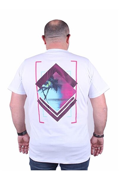 Starbattal Tricou cu gât roșu mărime mare Paradise Island 23103 Alb