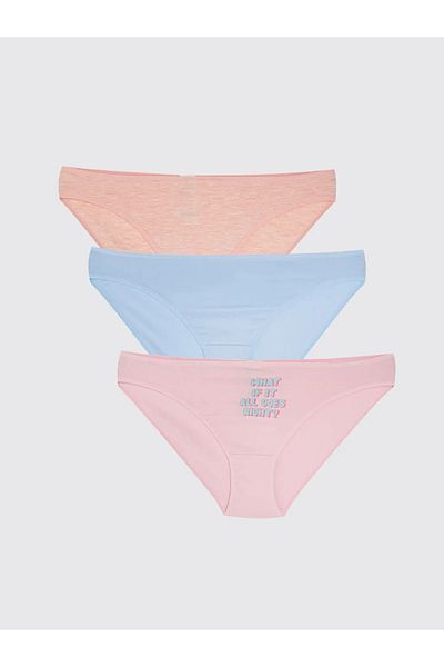 LC Waikiki Lcw Dream Printed Bikini Panties 3 Pack
