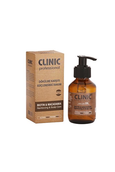CLINIC PYROO زيت بيوتين وماكاداميا للعناية بالشعر المضاد للتساقط - 100 مل