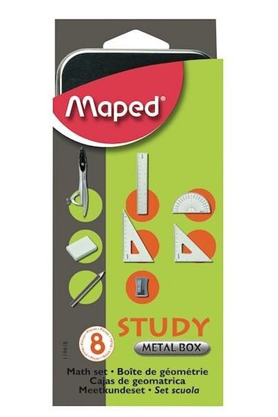 Maped Pergel Set Study Nickel 8 Pieces119418