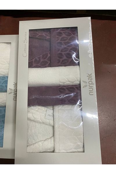Nurpak Set halate de baie Hazal (8 piese Set halate de baie pentru familie)