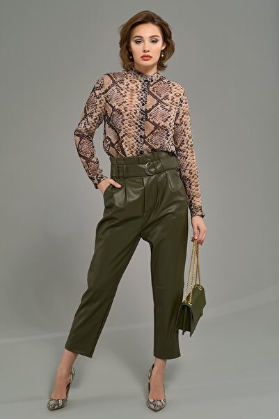 Vassa Karina Desenli Şifon Gömlek