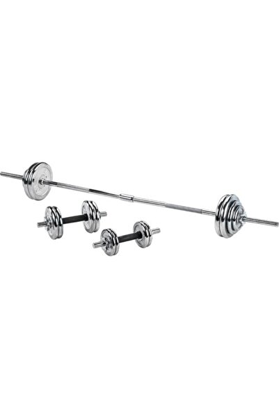 CKSpor 50 Kg Krom Döküm Çantalı Dambıl Bar Set Cks19