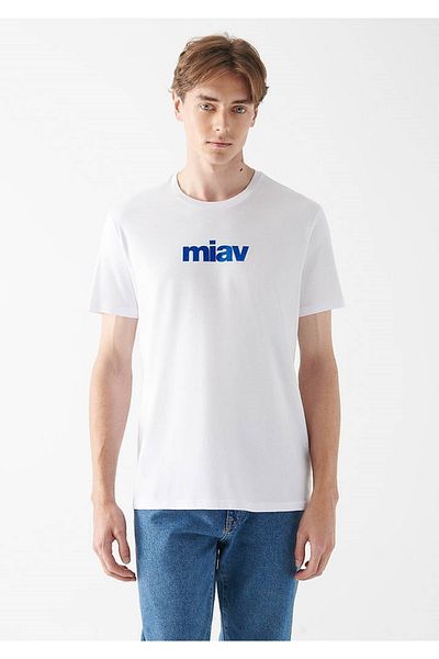 Mavi Λευκό μπλουζάκι Miav printed 067153
