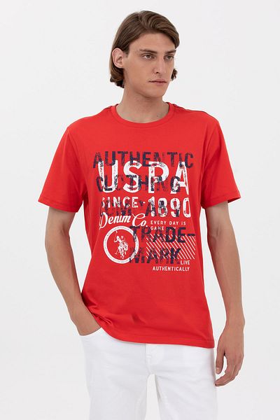 U.S. Polo Assn. Printed Crew Neck T-shirt