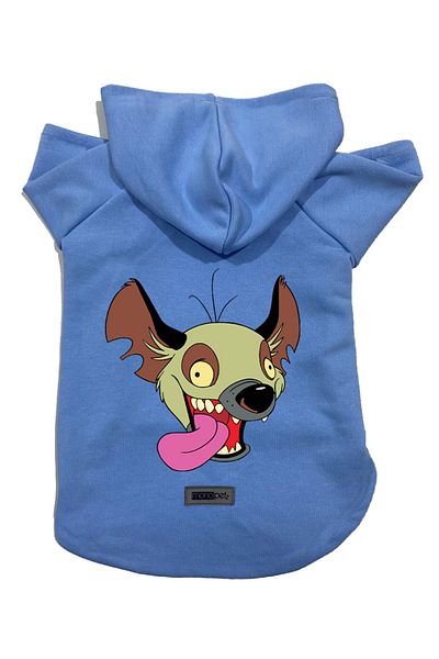 Monopetz Hooded Fleece Sweatshirt Dog And Cat Outfit & Dress - Blue Ed001