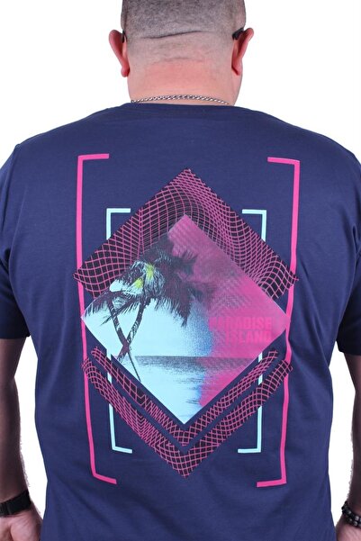 MocGrande Μπλουζάκι με λαιμόκοψη σε μεγάλο μέγεθος Paradise Island 23103 Marin