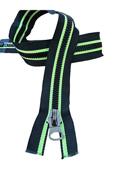 e tuhafiye Fosforlu Kemik Dişli Siyah Fermuar (70 Cm)