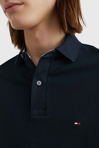 Tommy Hilfiger Ανδρικό μπλουζάκι Polo Neck Blue