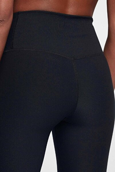 Nike Power Super Compressive High Rise Leggings Yüksek Belli Toparlayıcı Mat Siyah Tayt